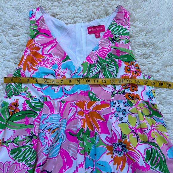 Iilly Pulitzer For Target Floral V-Neck Blouse Size XL - Picture 3 of 8